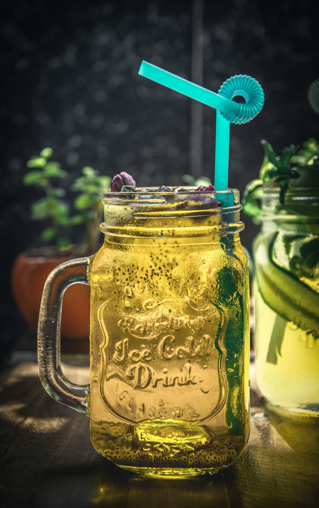 Cucumber mint cooler served over ice