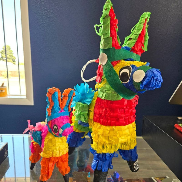 Traditional donkey piñatas