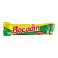 Dulceria 915 Bocadin Individual chocolate bar, 10.5g, yellow and green wrapper.