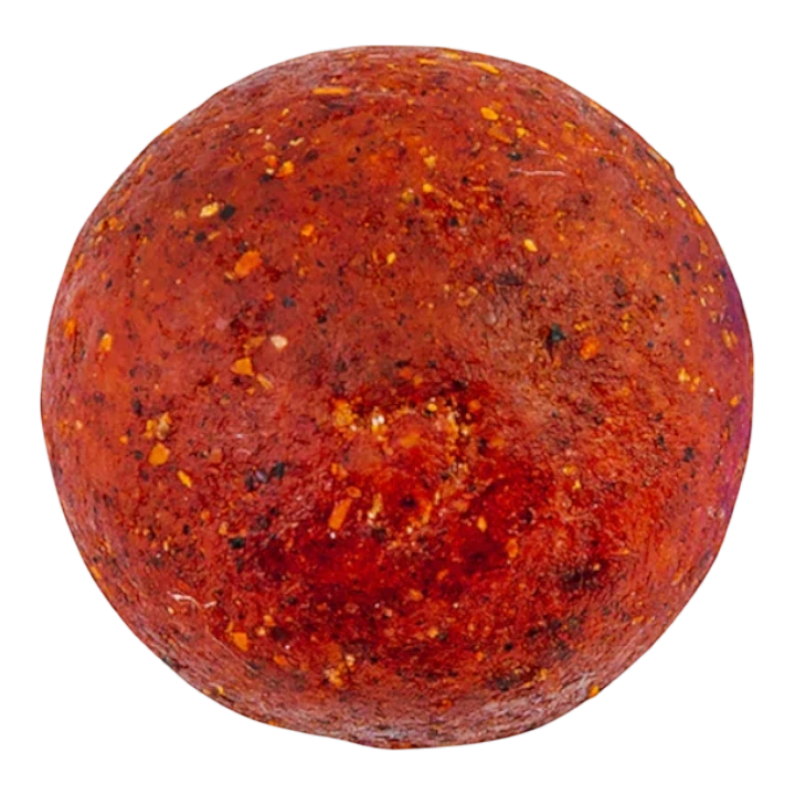 Dulceria 915 Bola Pulparin Individual, a bite-sized tamarind candy ball coated in chili powder for a tangy, spicy flavor.