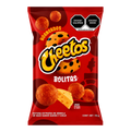 Dulceria 915 Cheetos Bolitas Horneados baked cheese and chili flavored corn puffs snack bag, 110g