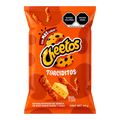 Dulceria 915 Cheetos Torciditos twisted cheese and chili flavored corn snacks, 145g bag.