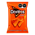 Dulceria 915 Doritos Diablo spicy tortilla chips, 58g bag with flaming chips graphic.
