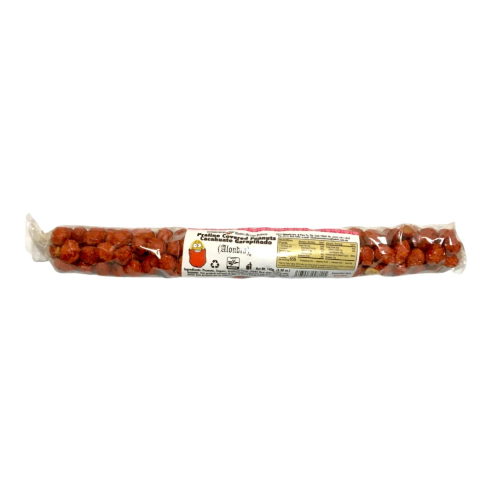 Dulceria 915 Alondra Garanpiñado Individual, praline-covered peanuts in a caramelized sugar glaze, 4.90 oz pack.