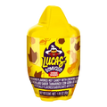 Dulceria 915 Lucas Bomvaso tamarind flavored hot candy with chewing gum in a yellow bottle.