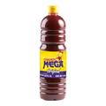 Dulceria 915 Mega Original Chamoy sauce in a large plastic bottle with a yellow cap. The label is yellow and purple.