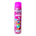 Dulceria 915 Mega Shine balloon polish spray for latex balloons, 570ml, in a pink can with colorful balloon graphics.