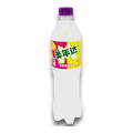 Dulceria 915 Mirinda Passionfruit & Pineapple Soda bottle with a purple cap and a vibrant label featuring tropical fruits.