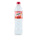 Dulceria 915 Mirinda Baifeng Peach Flavor soda bottle with pink cap and label featuring peaches and the Mirinda logo.