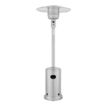 Dulceria 915 stainless steel patio heater with 48,000 BTU burners and electronic ignition.