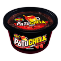Dulceria 915 Pavito Patuchela Chamoy soft chewy candy in a black tub, 500g. Features bold, tangy, spicy flavor.