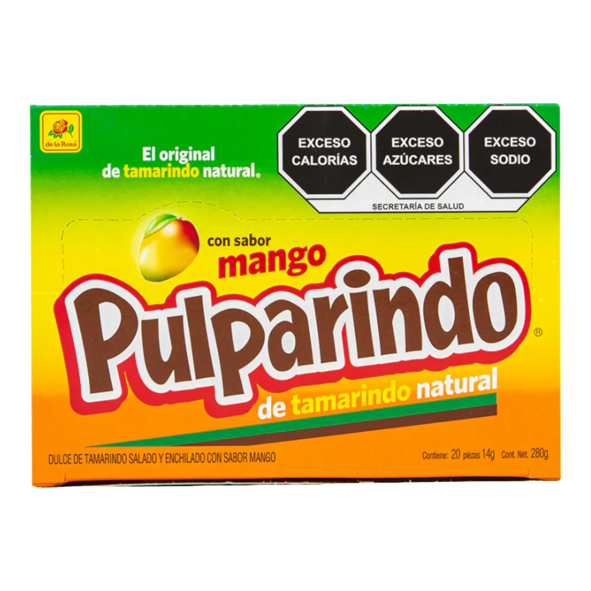Dulceria 915 Pulparindo mango tamarind candy box with 20 pieces