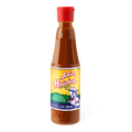 Dulceria 915 Salsa Huichol hot sauce bottle with red cap. Made with cascabel chili, salt, vinegar, and spices.