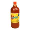 Dulceria 915 Valentina Salsa Picante hot sauce in a large glass bottle with an orange cap. Yellow label with red lettering.
