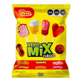 Dulceria 915 Vero Mix Clasico assorted lollipops and candies, including a hand shape, beer mug, heart, and chili-covered ball.