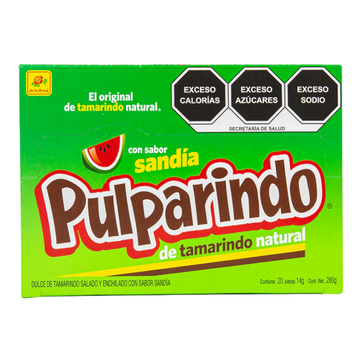 de la Rosa Pulparindo watermelon tamarind candy